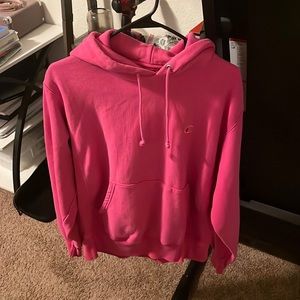 Pink women’s champion hoody medium